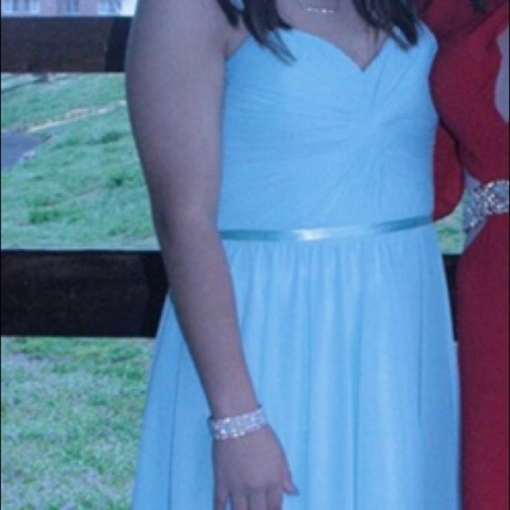 Sweetheart Aqua Prom Dress